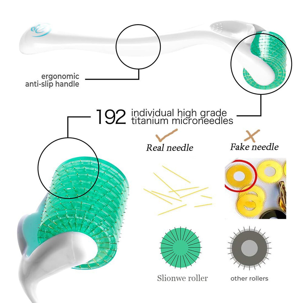 Rouleau microneedling compact Slionwe : utilisation facile en déplacement