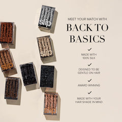 SLIP Back to Basics grande serre-cheveux soie: tenue légère et absence de tiraillement.