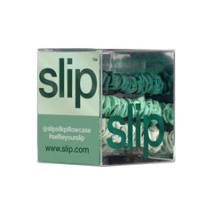 Chouchon SLIP mince vert-vigne, parfait pour coiffures rapides et confort durable.