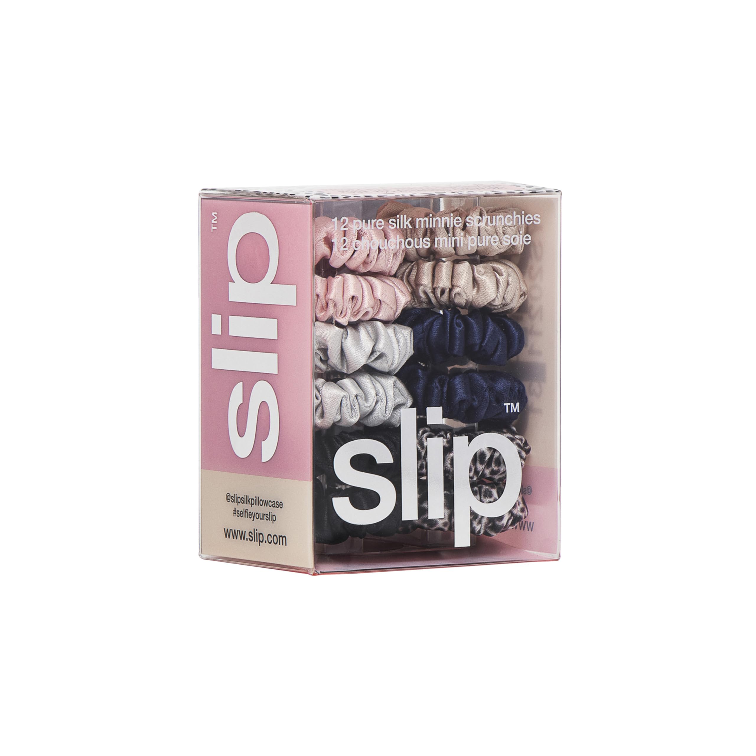 SLIP Minnie Scrunchies Classic texture-soie – détail premium et toucher soyeux.