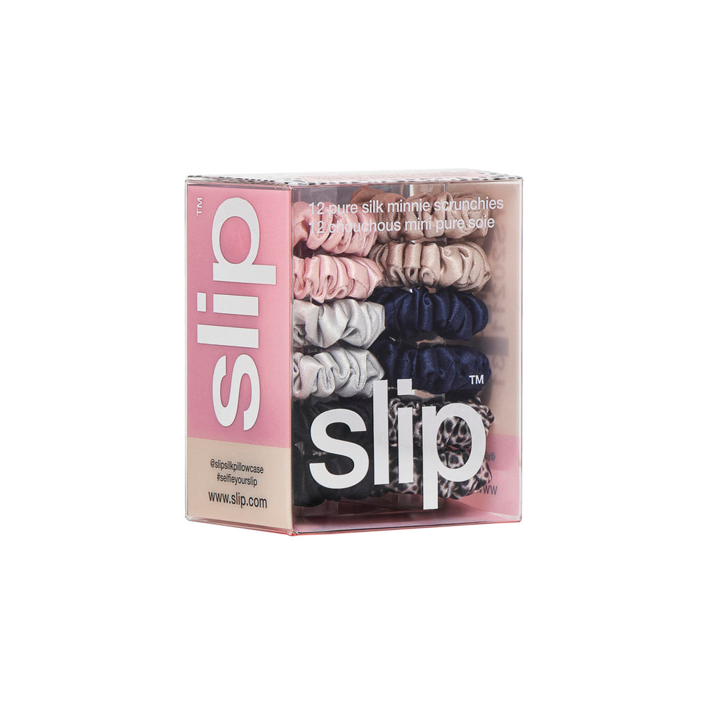 SLIP Minnie Scrunchies Classic texture-soie – détail premium et toucher soyeux.