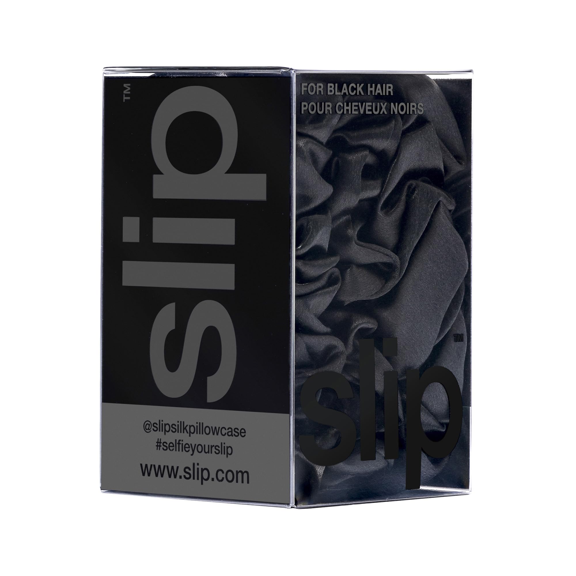 SLIP serre-cheveux soie noire, confort durable pour coiffures et événements.