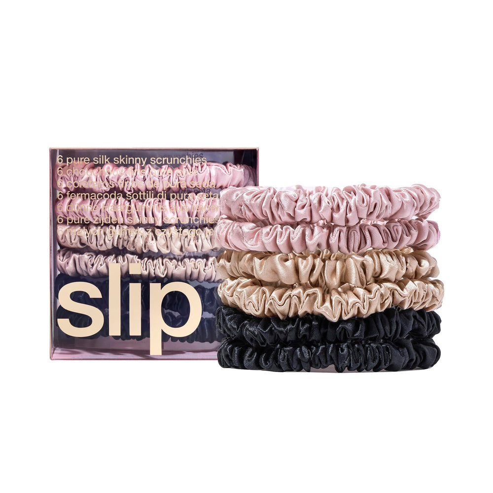 Les serre-têtes SLIP minces Multi en rose clair offrent douceur et maintien délicat.