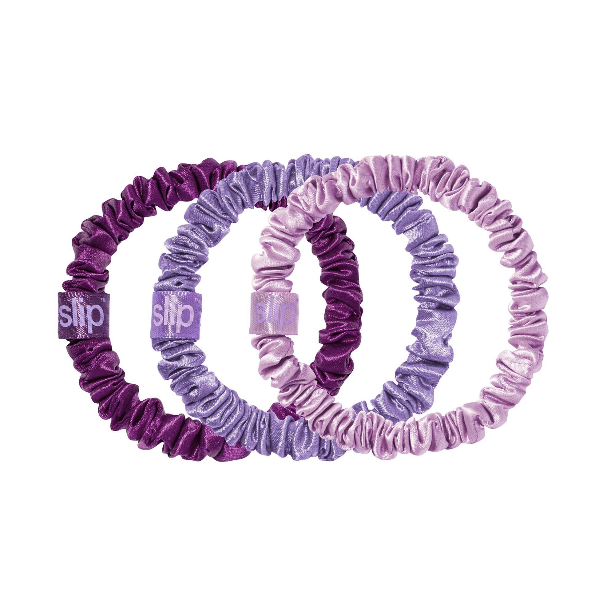 SLIP chouchou skinny en soie pure couleur fleurs-sauvages – douceur cheveux délicats