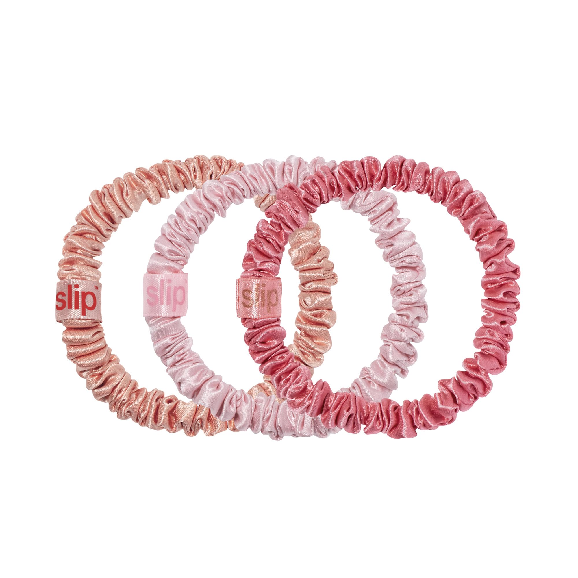 SLIP Skinny Scrunchies pêche emballage élégant pour cadeau