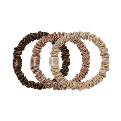SLIP scrunchies skinny en soie pure – blond clair – maintien doux pour cheveux délicats.