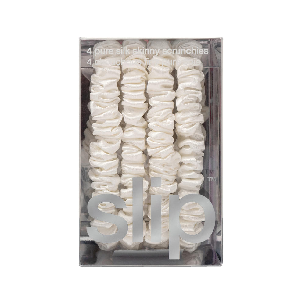 SLIP Skinny Scrunchies soie-pure: soie de qualité pour douceur et durabilité.