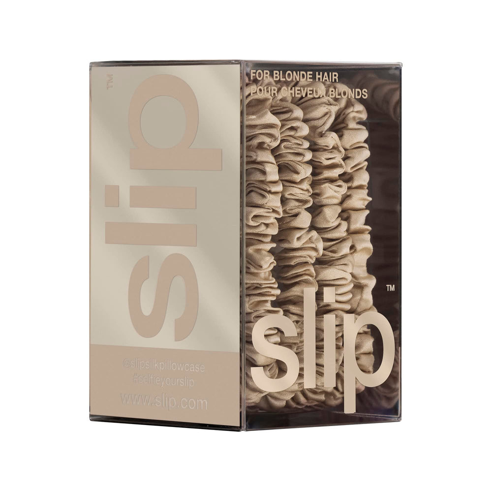 SLIP élastiques fins en soie blond, 22 momme pour une tenue durable.