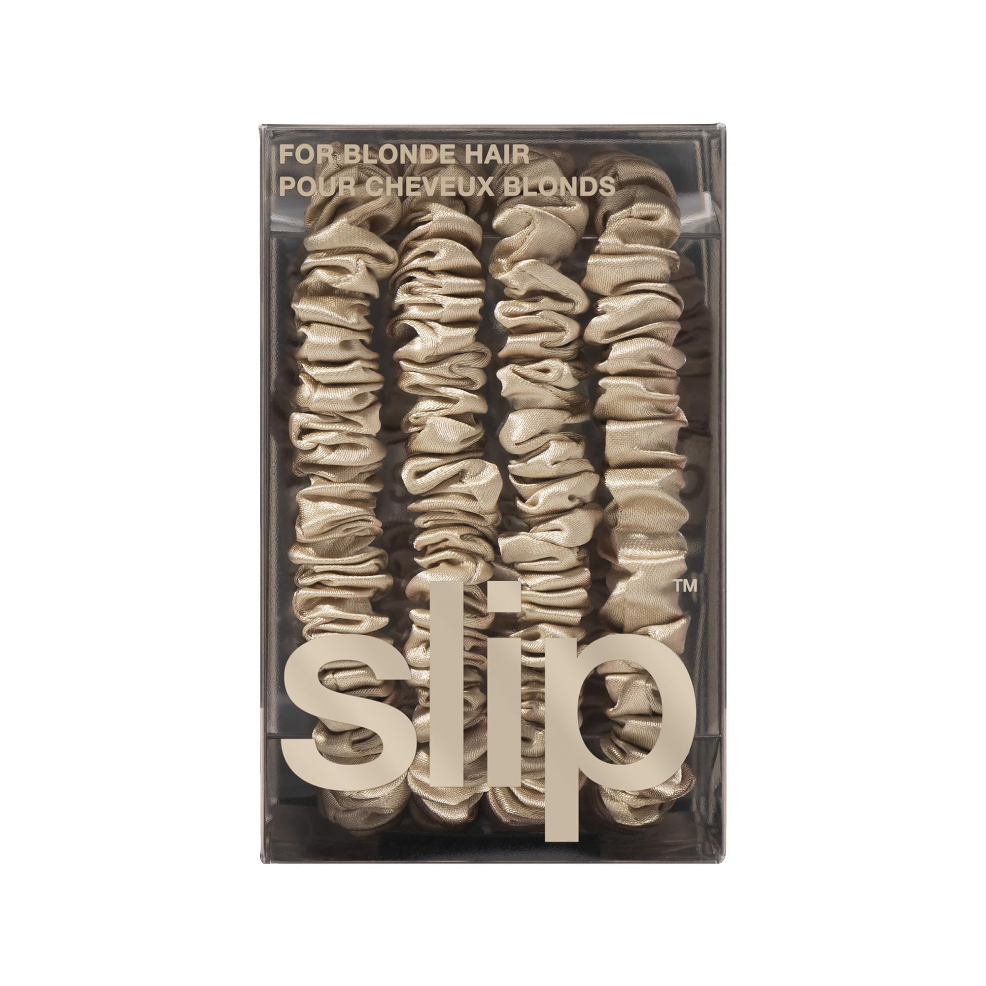 SLIP élastiques fins en soie blond, cadeau idéal pour les soins capillaires.