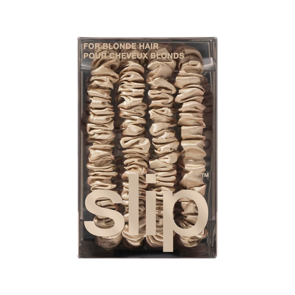 SLIP élastiques fins en soie blond, cadeau idéal pour les soins capillaires.