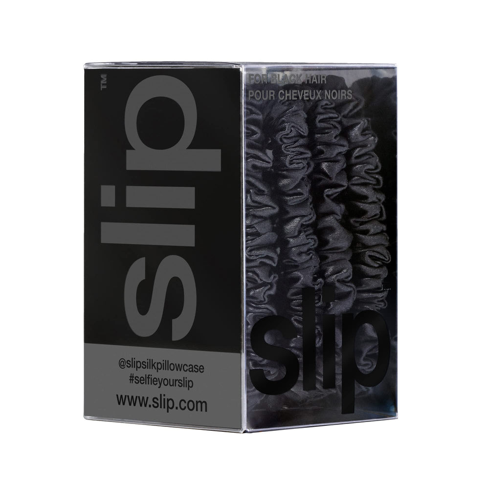 SLIP serre-têtes fins en soie noir – longue durée et confort toute la journée.