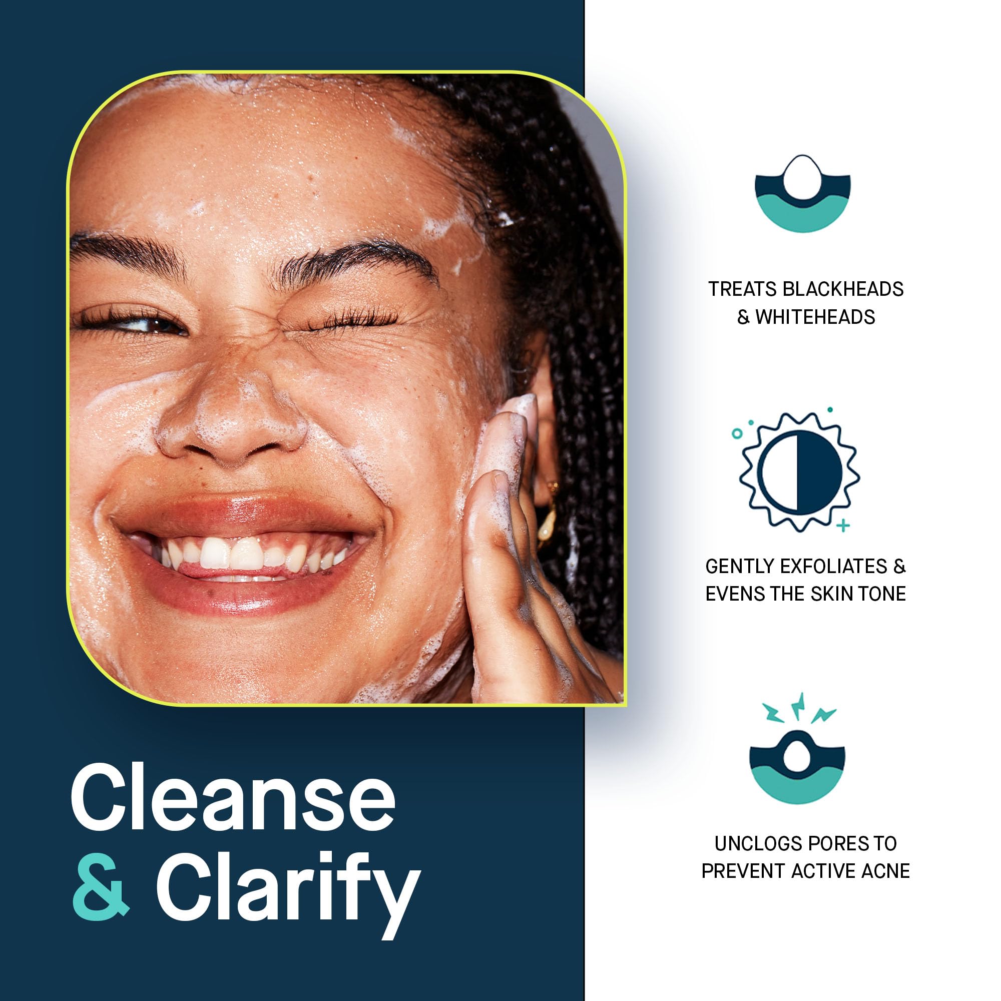 SLMD nettoyant gel salicylique : pores visiblement plus propres.
