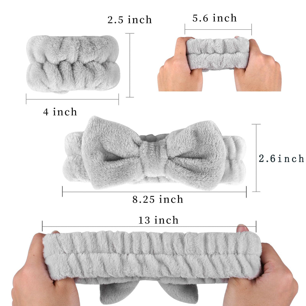 SLNZAPTY bracelet lavage visage gris, absorption élevée