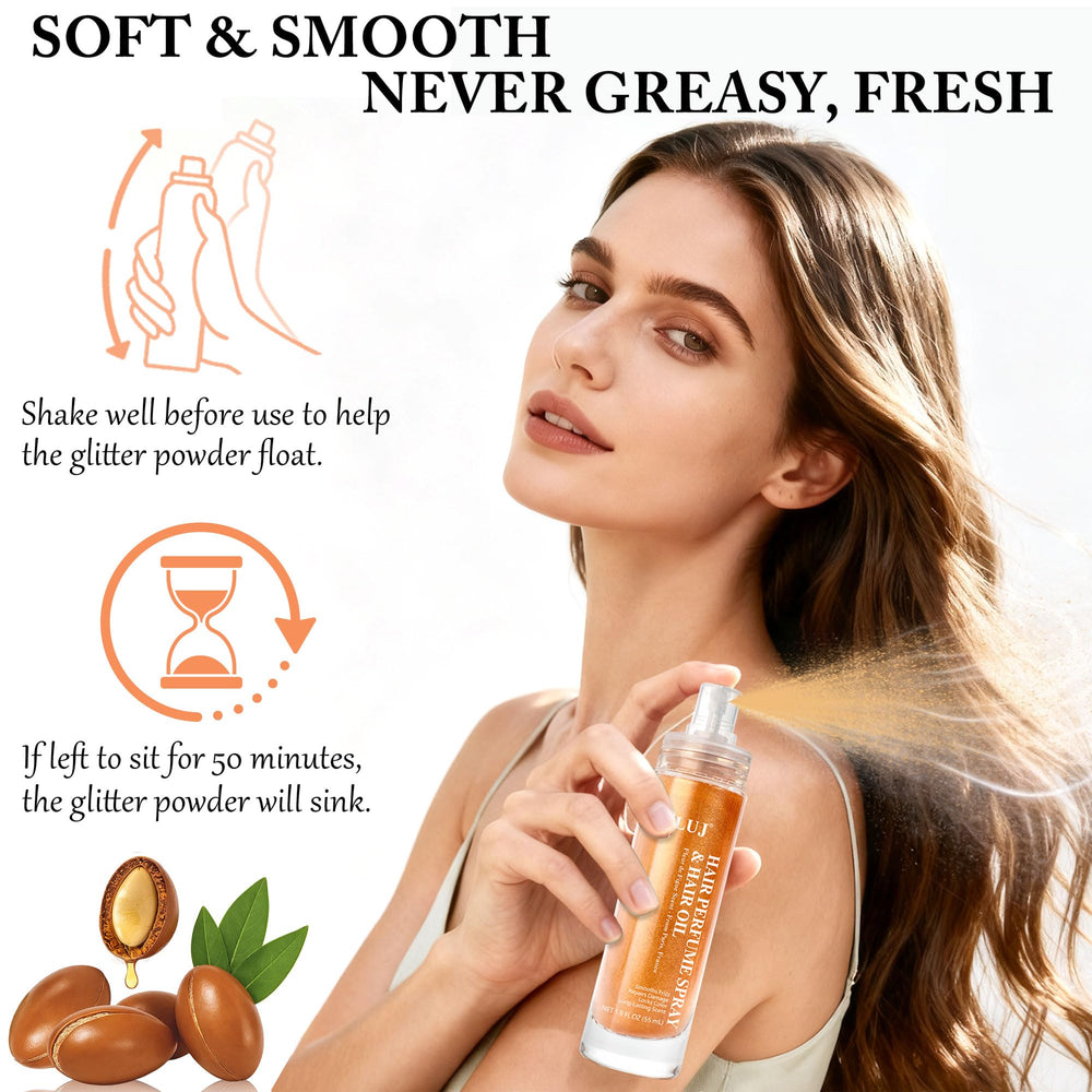 SLUJ parfum-cheveux vaporisateur léger pour une application rapide sans gras