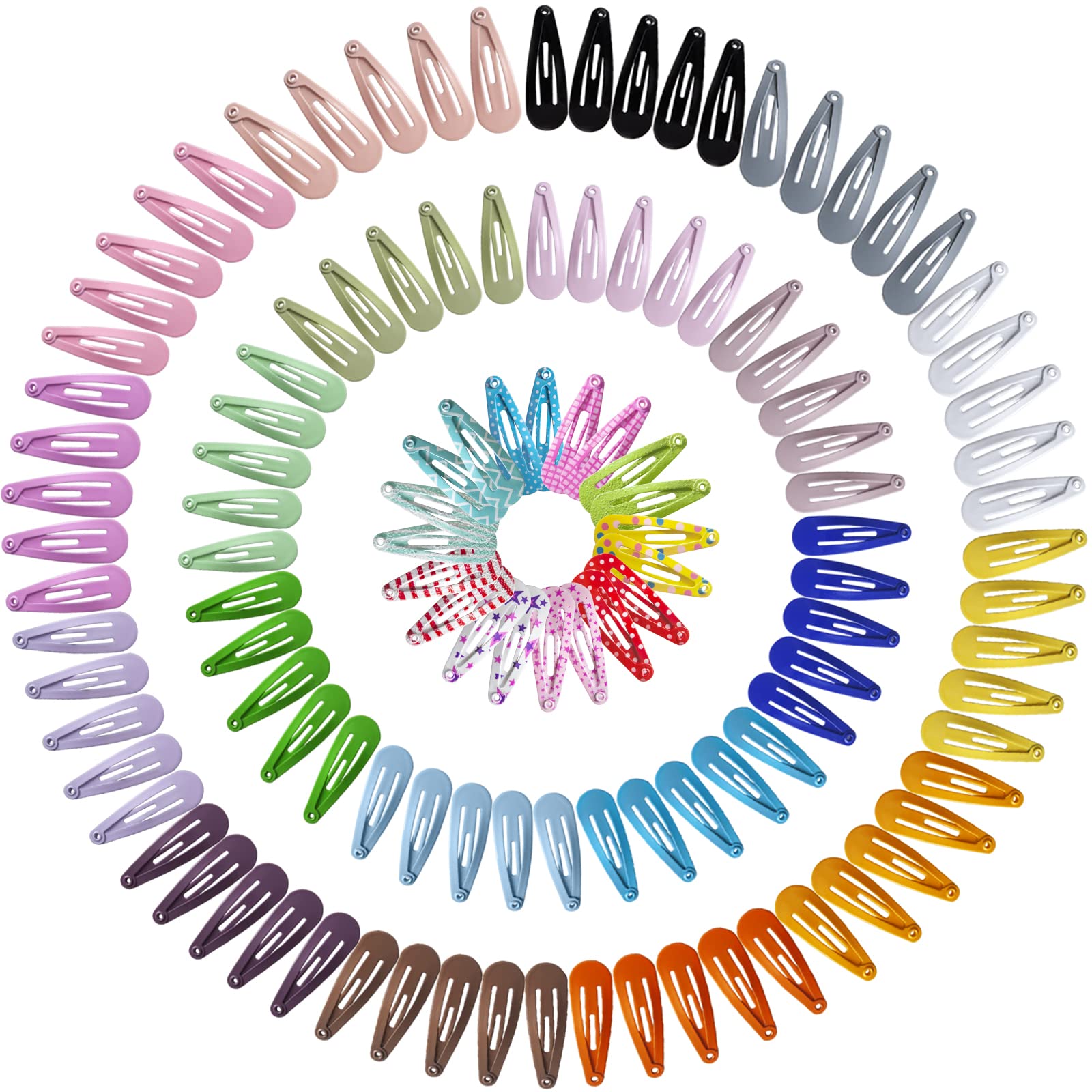 Pinces SLYFTE mini 1-2 pouce, lot de 120, couleurs vives pour coiffure durable.