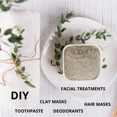 SMART SOLUTIONS clay facial mask in use for at-home spa treatment