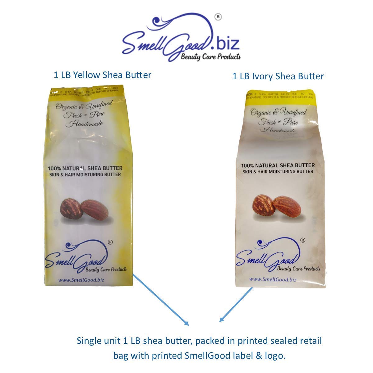 Conditionnement en pot lisse: packaging simple et pur SmellGood.