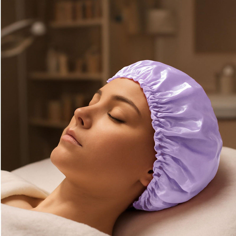 Smilco bonnet-douche taille-large, adapté aux cheveux volumineux et coupes tressées