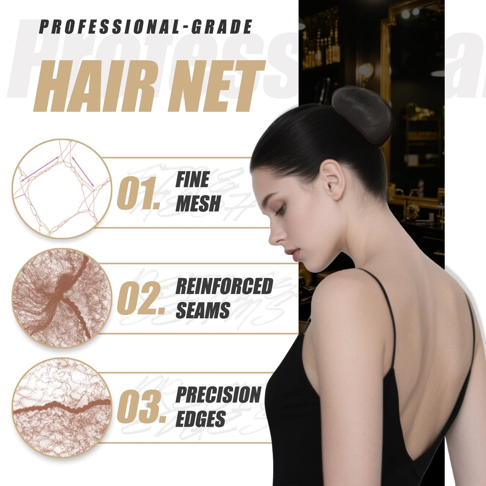 Smilco filet à cheveux brun, résistance 33 livres pour maintien durable