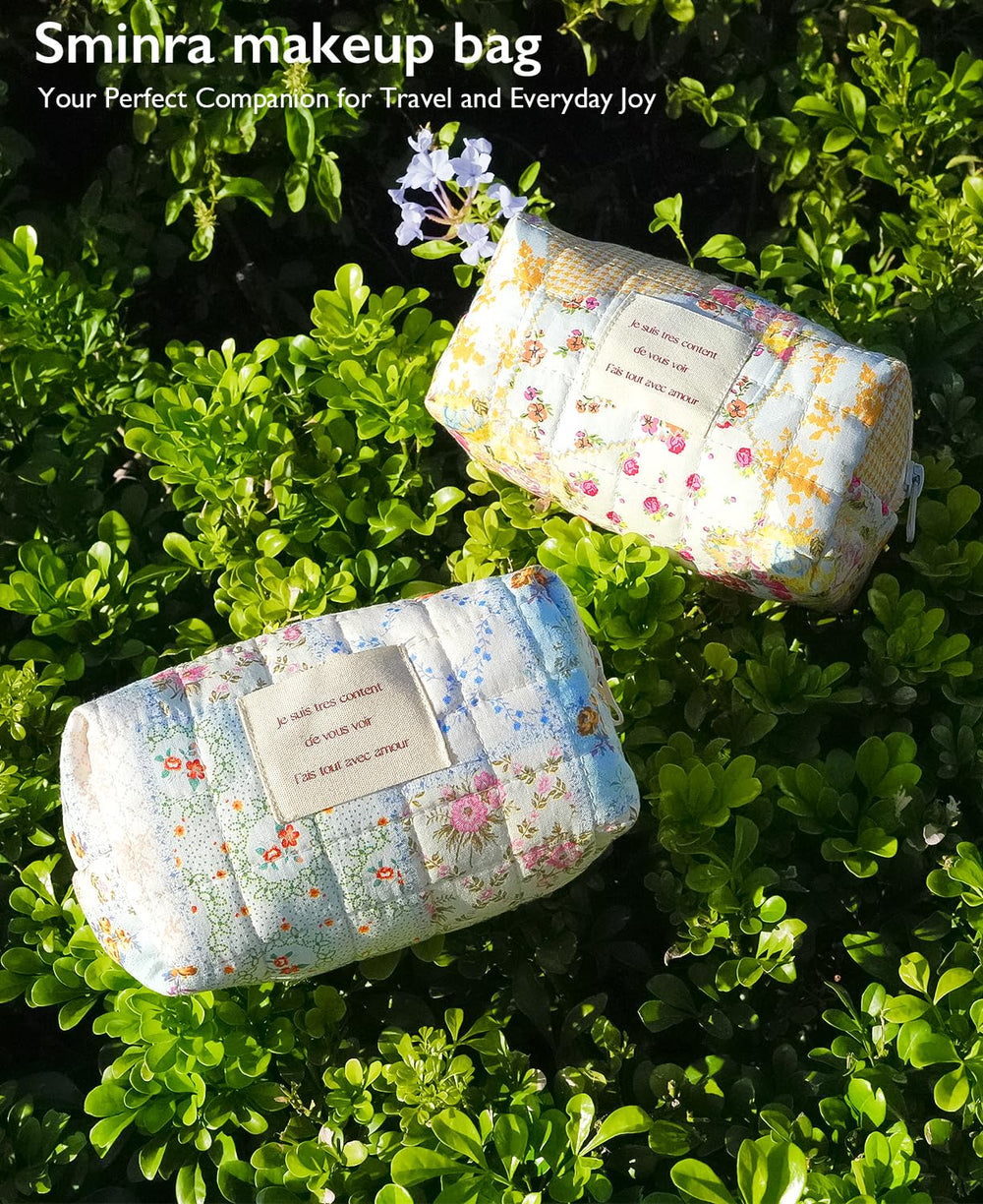 Cadeau Sminra florale bleue, élégant et utile pour femmes et filles