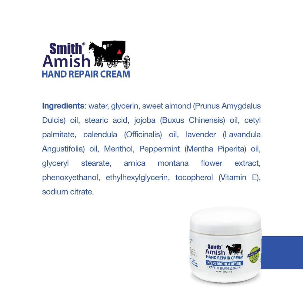 Crème mains Smith Amish: absorption rapide sans effet gras.