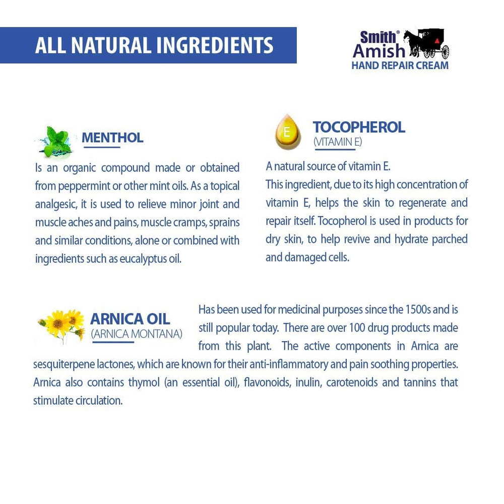 Routine soin mains Smith Amish: hydratation durable et revitalisation légère.