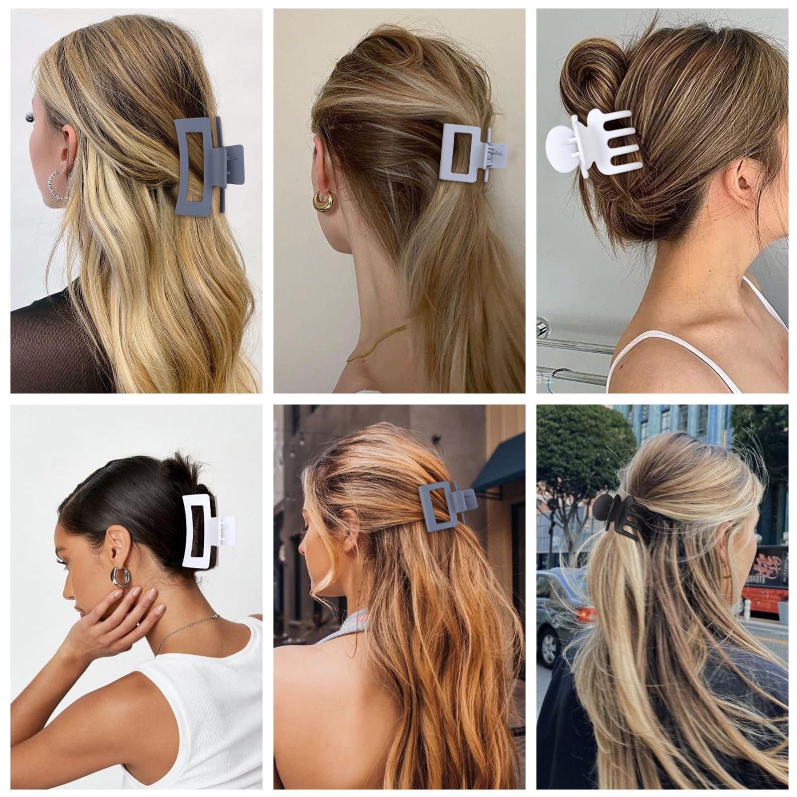 Clips SMKSL gris clair, discret et pratique au quotidien.
