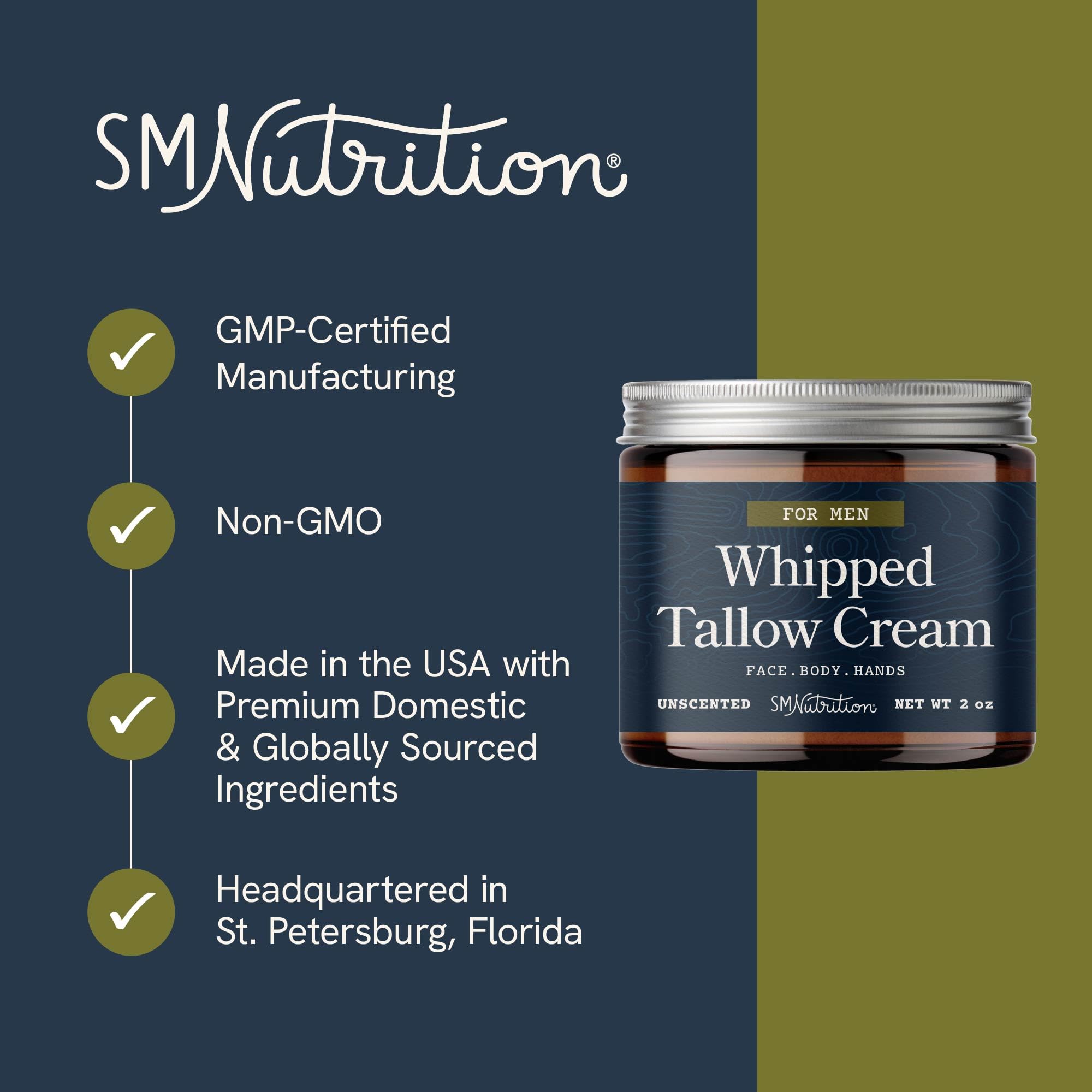 SMNutrition crème au suif de bœuf corps texture douce et pénétrante
