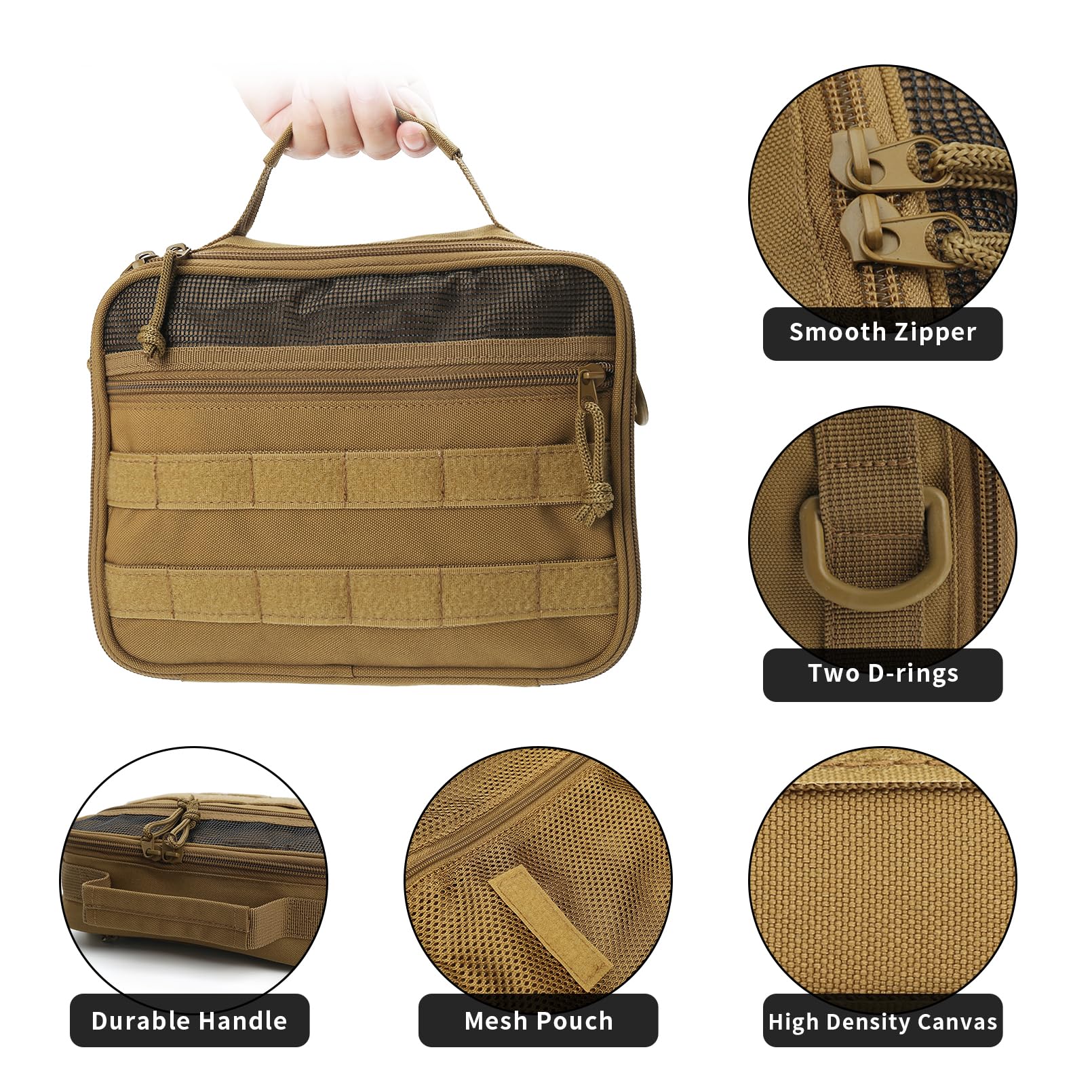 SMONT Panel MOLLE avant pour accrocher des accessoires essentiels.