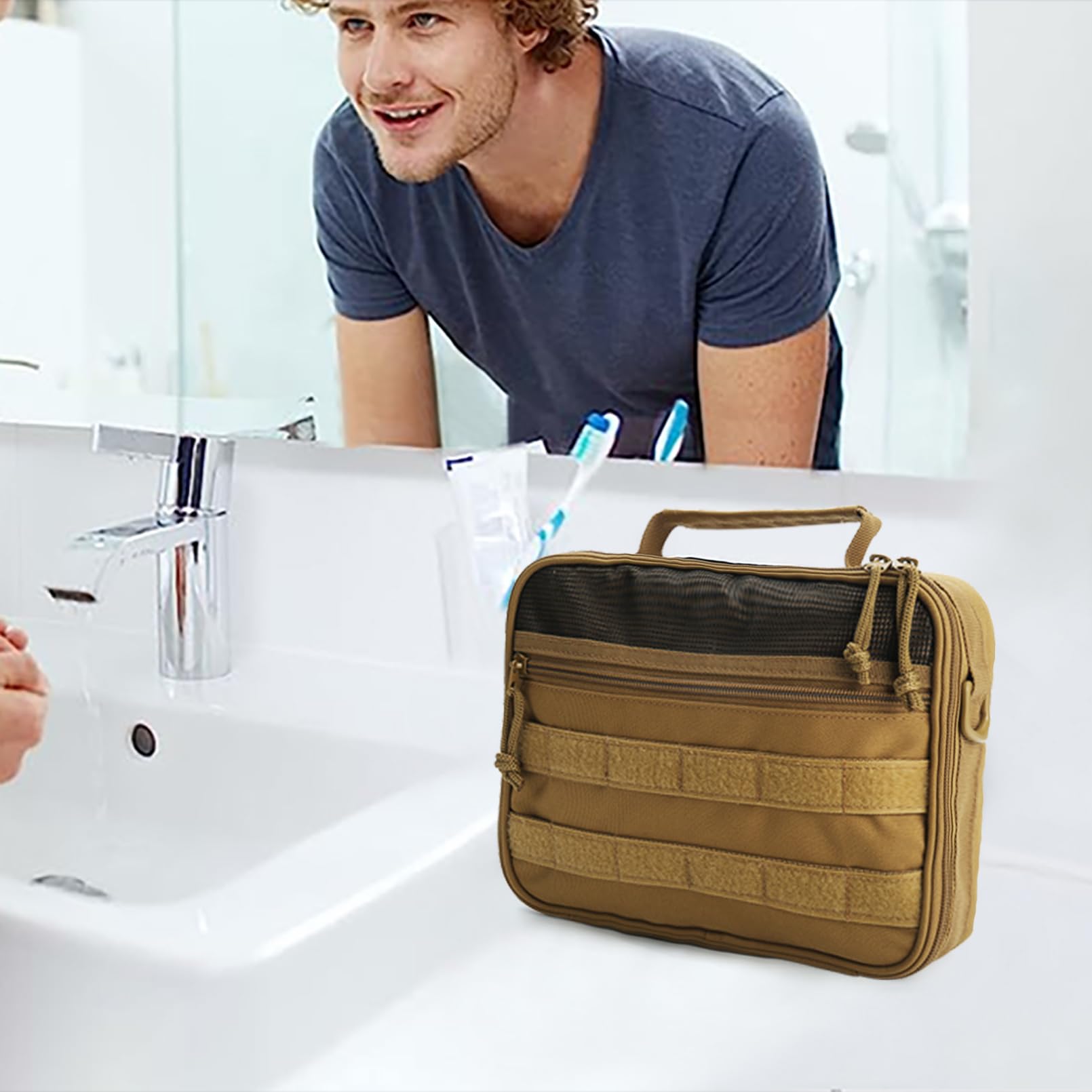 Poches intérieures en mesh SMONT pour rangement séparé des accessoires