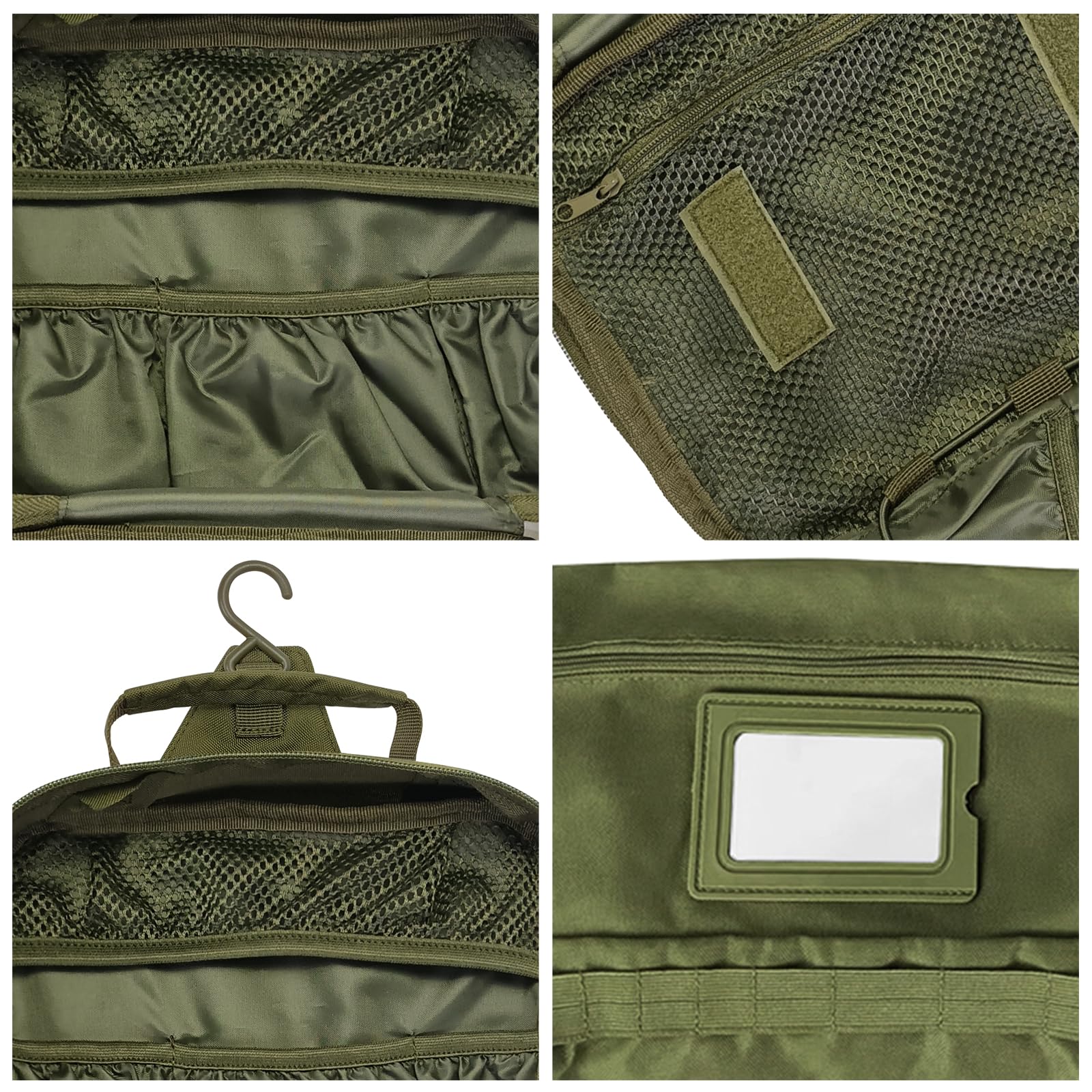 SMONT Sac toilettage tactique vert militaire usage voyage et camping