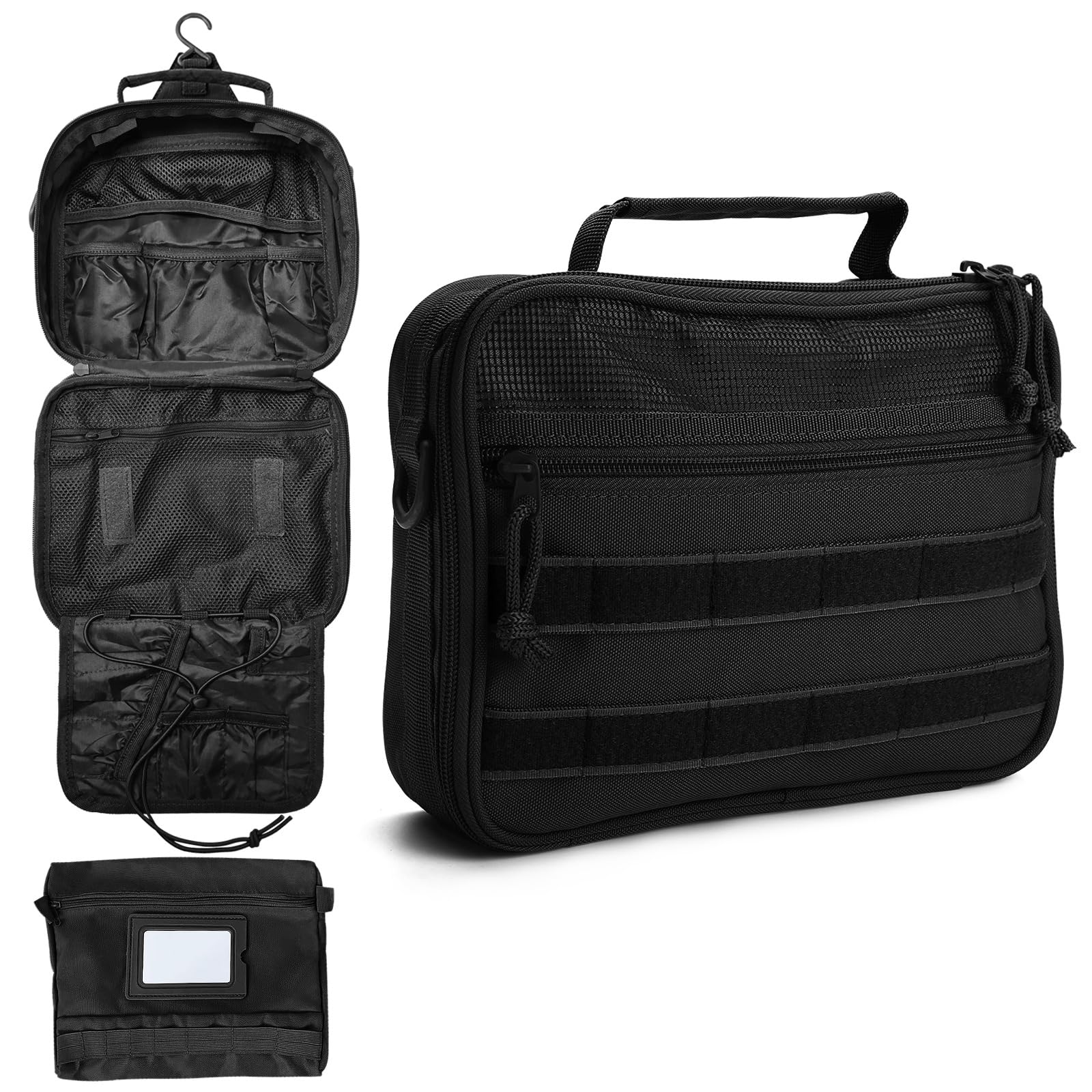 SMONT sac toilette homme ouverture et organisation faciles pour voyage léger