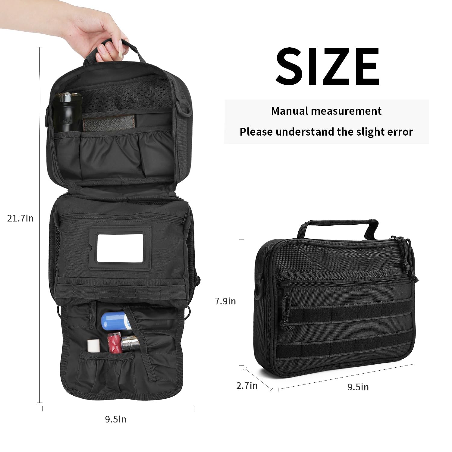Trousse SMONT en canvas durable pour longévité et nettoyage facile.