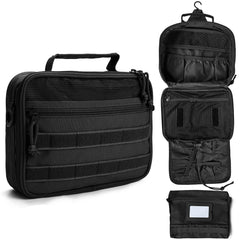 SMONT Trousse toilette homme avec ouverture grande pour accéder rapidement aux essentiels.