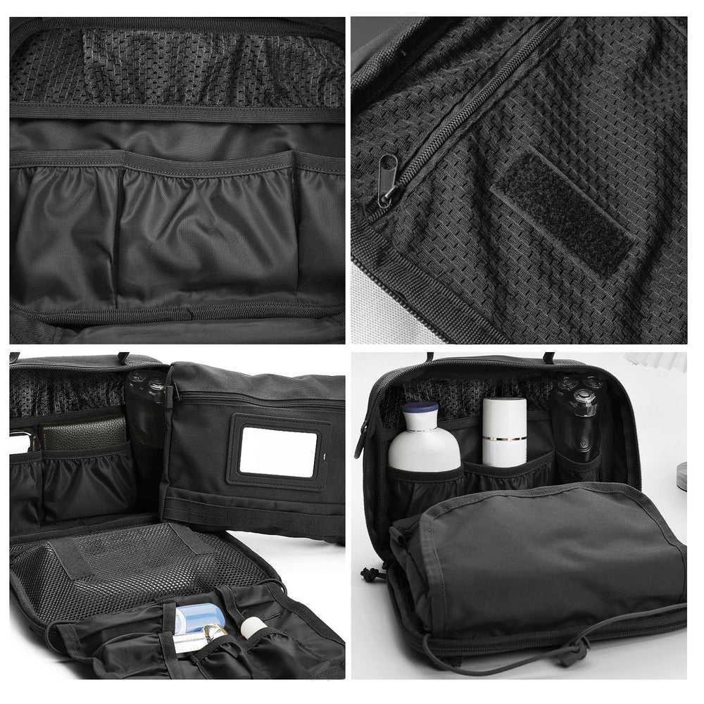 Forme rectangulaire de la trousse SMONT qui tient droit dans la valise.