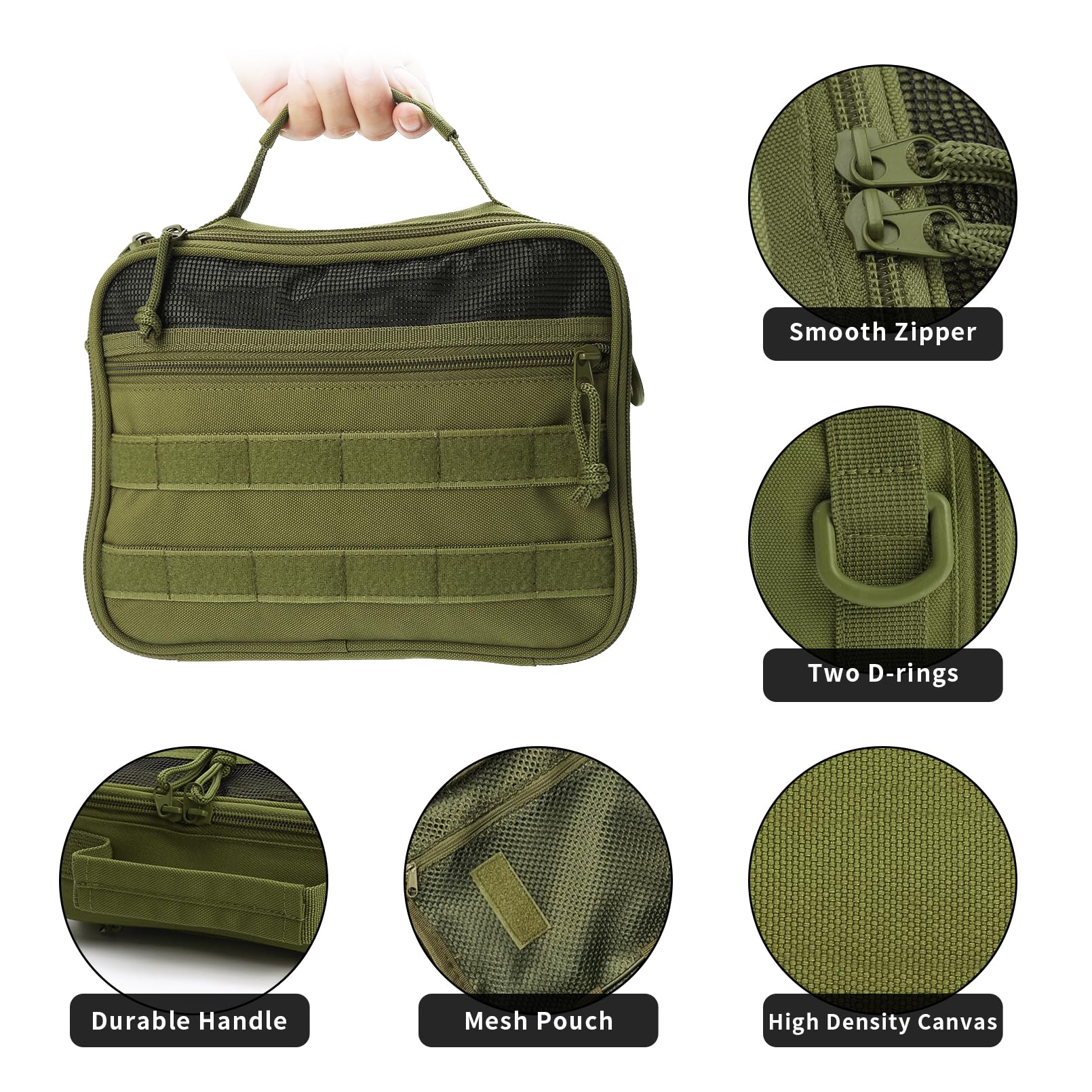SMONT Trousse de toilette, zones humide et sec pour éviter les fuites.