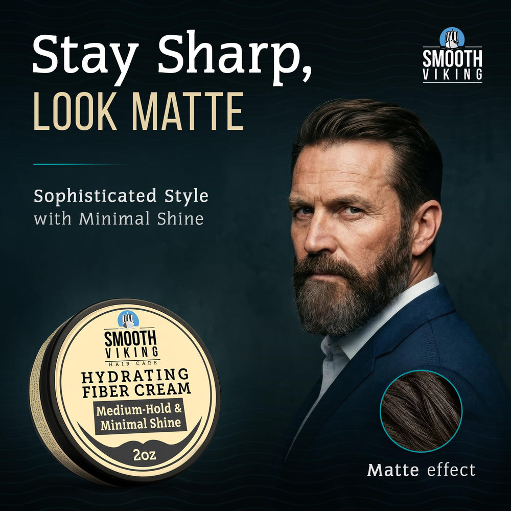 Application du styling Smooth Viking pour un coiffage facile et doux
