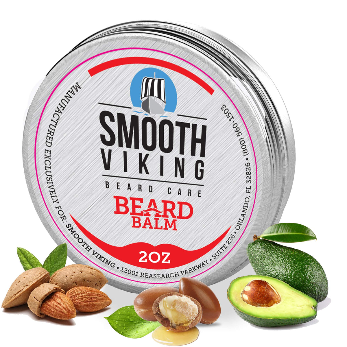 Smooth Viking Barbe Baume en bouteille – contrôle du style et brillance naturelle.