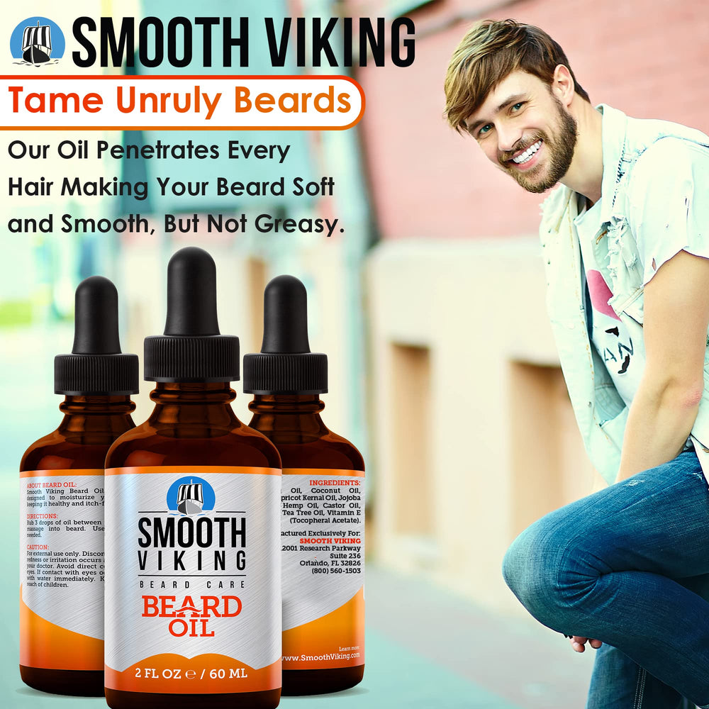 Smooth Viking Emballage Élégant, produit prêt pour la routine de soin.