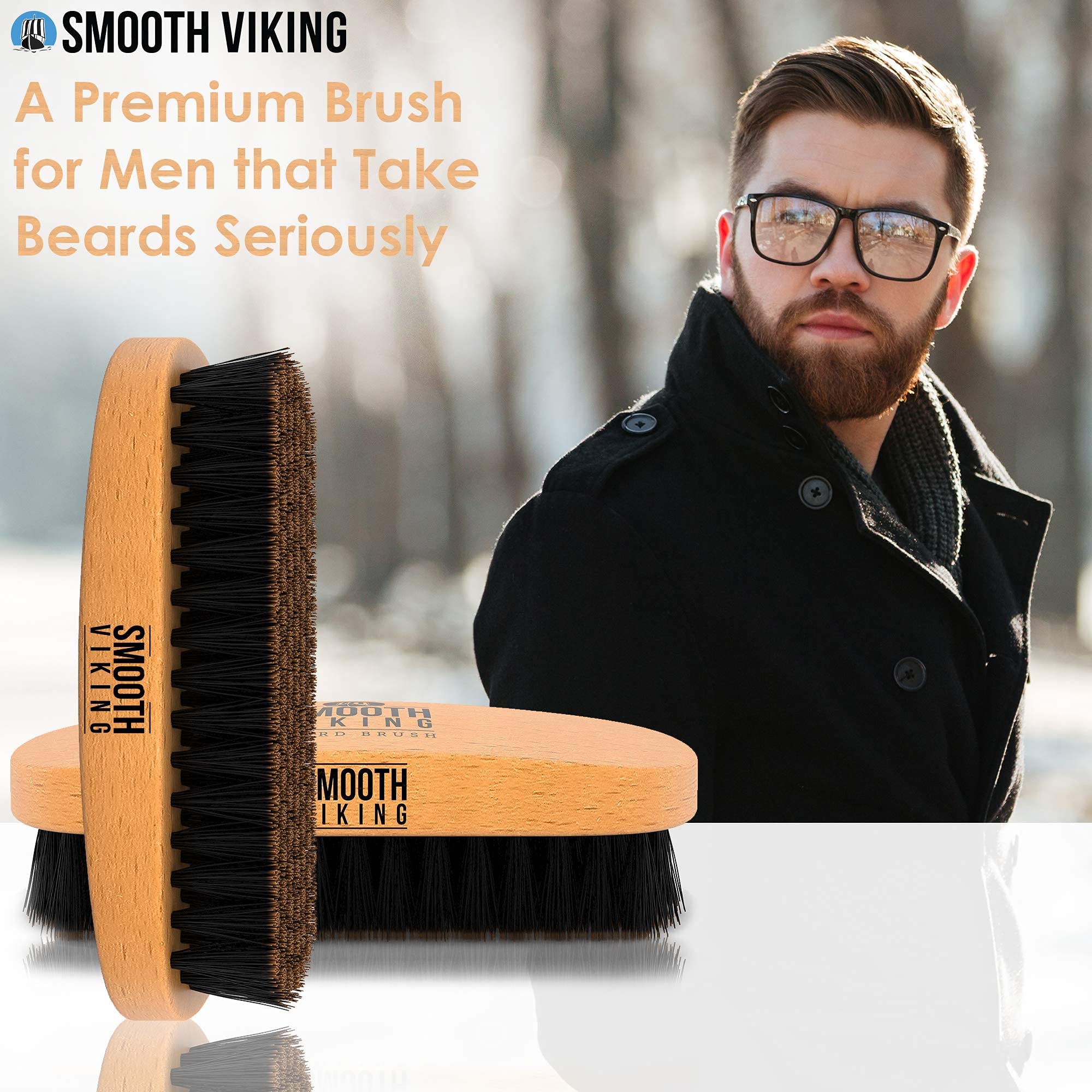 SMOOTH VIKING BEARD CARE - Exfolie légèrement la peau sous la barbe.