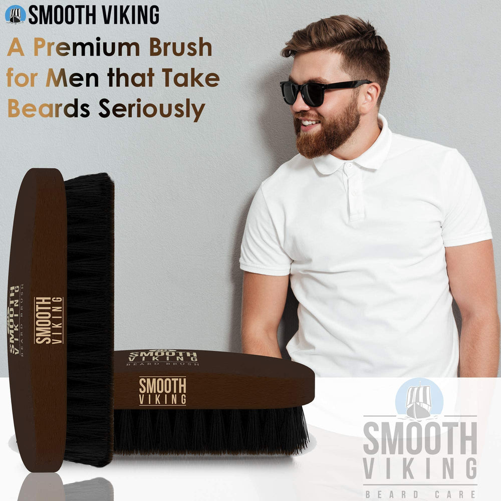 Peigne barbe Smooth Viking dents fines et grosses pour démêlage efficace