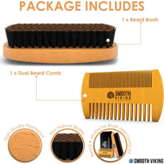 SMOOTH VIKING BEARD CARE - Peigne barbe fin contrôle les nœuds et facilite le coiffage.