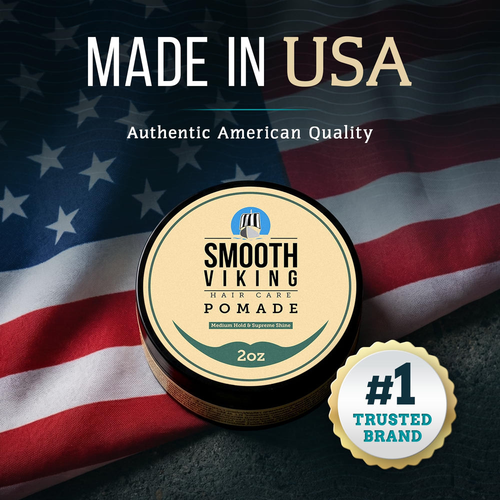 Smooth Viking Pomade — texture crème facilitant l'étalement sans effort.