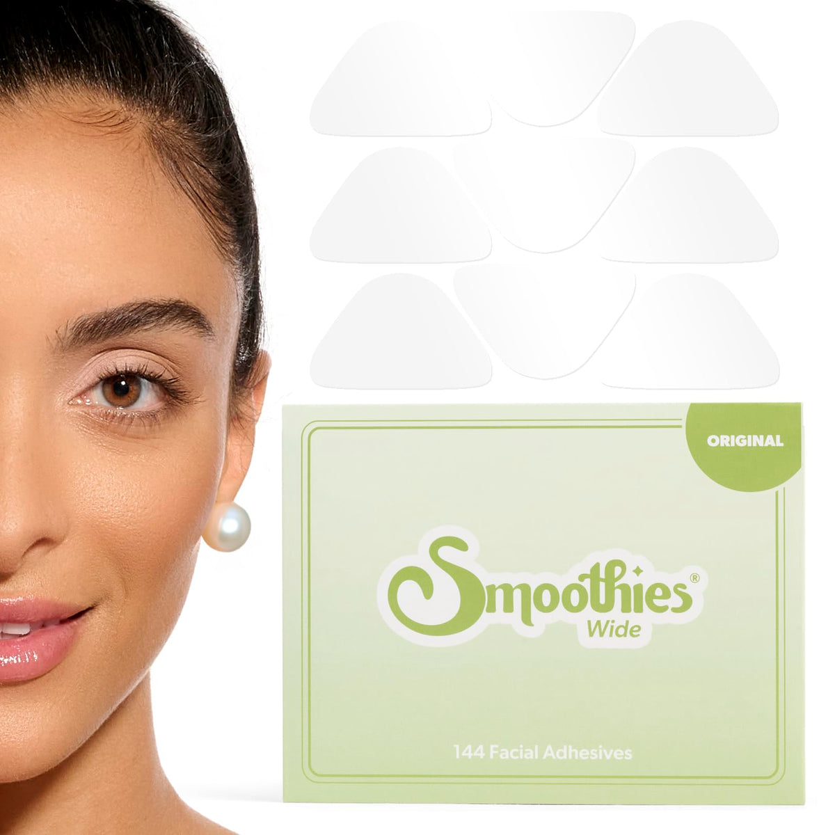 Patch Smoothies pour rides du visage pendant la nuit, effet lissant discret.