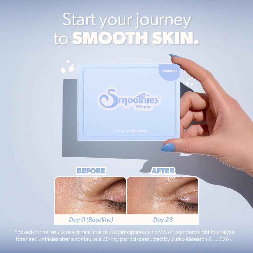 Patchs Smoothies transparents pour le visage, discrets et confortables la nuit.