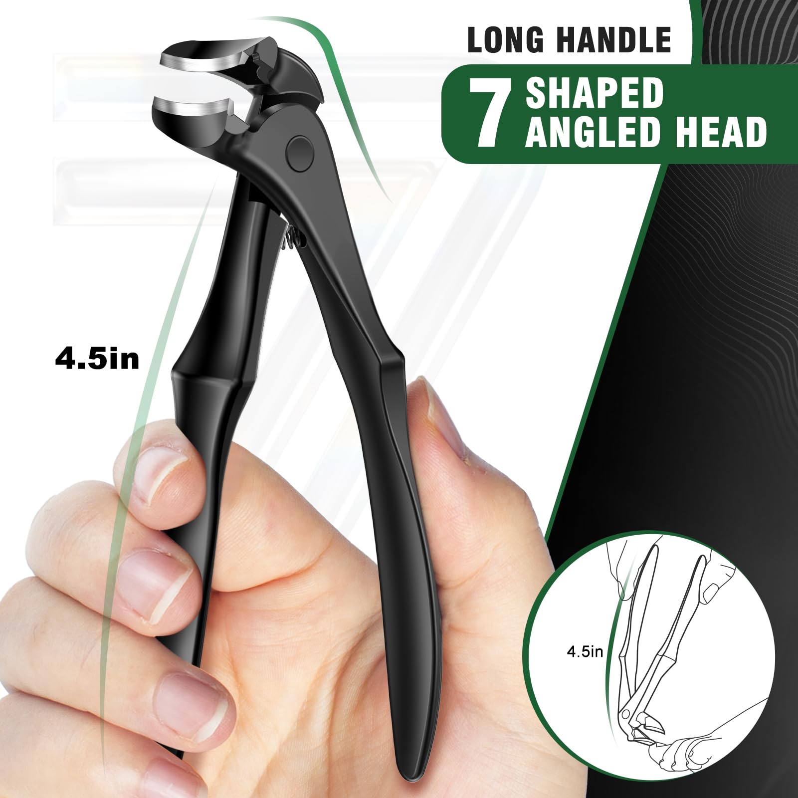 SMZHealing coupe-ongles 45° inclinée pour contours précis
