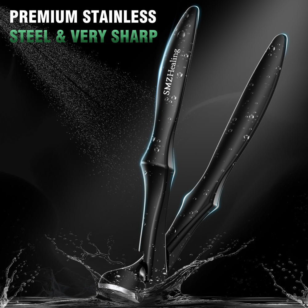 SMZHealing coupe-ongles orteils avec manche long et angle pour accès facile