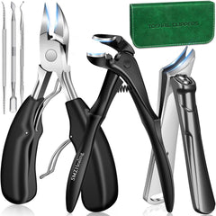 SMZHealing coupe-ongles pour orteils avec ouverture large, pratique pour ongles épais