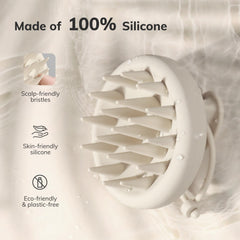 Sndyi brosse-shampoing en silicone douce pour un nettoyage en douceur