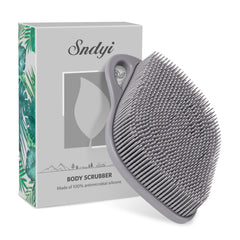 Sndyi gommage-corps silicone forme-feuille: exfoliation douce et hygiène accrue.